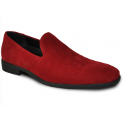 VANGELO Men Dress Shoe KING-5 Loafer Formal Tuxedo for Prom & Wedding Red - Wide Width Available - Ortholite Insole